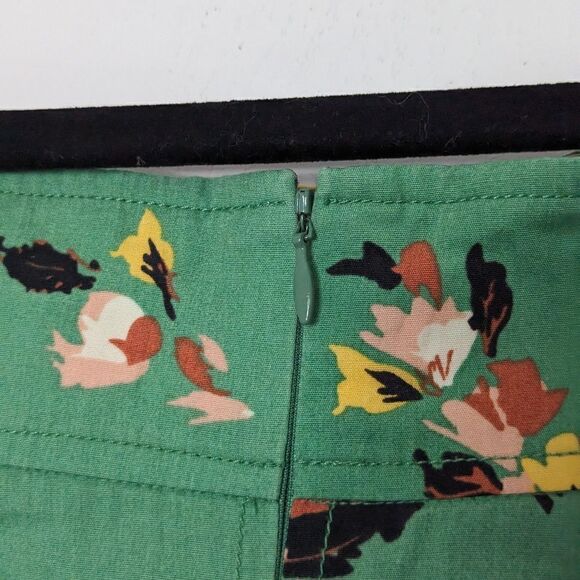 Plenty‎ by Tracy Reese Decade by Decade Floral Midi Skirt Green 0 - Picture 3 of 8